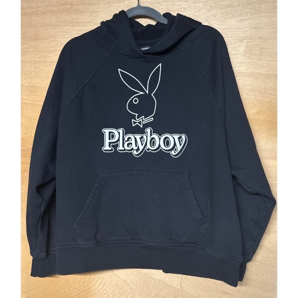 Playboy by PacSun Men’s M Black Hoodie Graphic Streetwear Y2K Casual Sweater